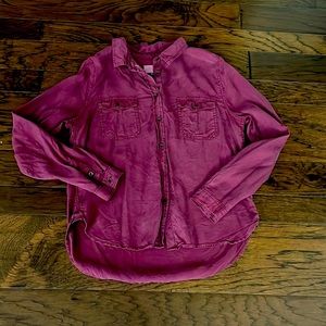 Burgundy button up size M